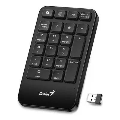 Genius NumPad 1000, Klávesnice, numerická, bezdrátová, Copilot klávesa, 2,4GHz, mini USB přijíma