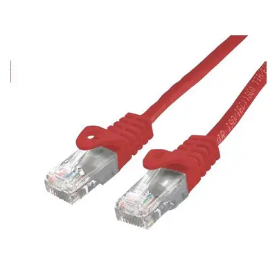 Kabel C-TECH patchcord Cat6, UTP, červený, 5m