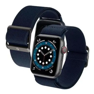 Nylonový řemínek Spigen Lite Fit pro Apple Watch 49mm/45mm/44mm/42mm modrý