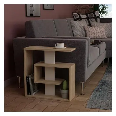 Hanah Home Side Table Saly - Sonoma Oak, White