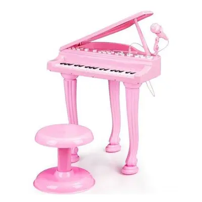 ECOTOYS Dětské elektrické piano růžové