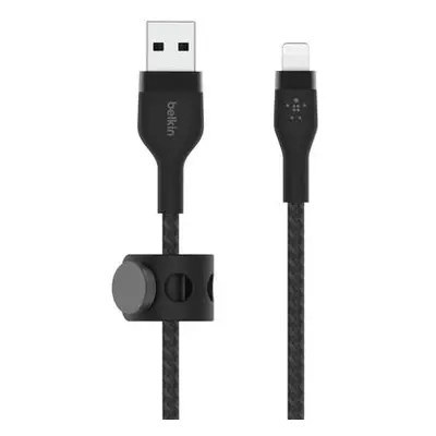 Belkin kabel USB-A s konektorem LTG,2M černý pletený