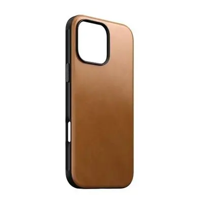 Nomad Modern Leather Case MagSafe kryt iPhone 16 Pro Max světle hnědý