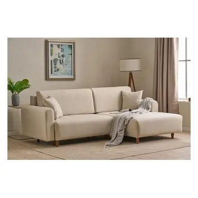 Atelier del Sofa Corner Sofa-Bed Mane Right - Cream Cream