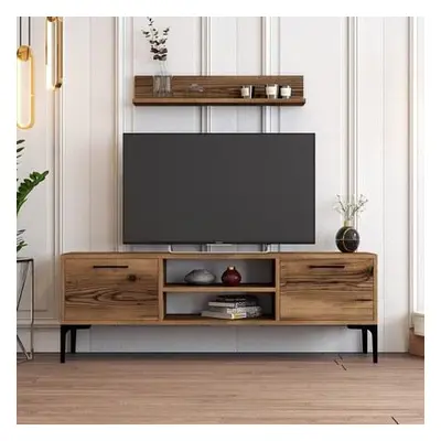 Hanah Home TV Unit Riga - Walnut Walnut