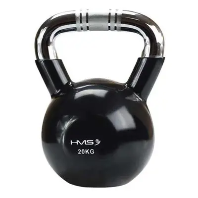 Kettlebell s chromovaným úchopem HMS KTC 20 kg černý