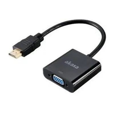 AKASA redukce z HDMI(M) na VGA(F) / AK-CBHD15-20BK / 20cm /