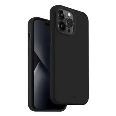 UNIQ Lino silikonový kryt iPhone 14 Pro Max černý