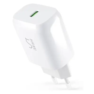 iWant 30W PD nabíjecí adaptér 3.0 bílá