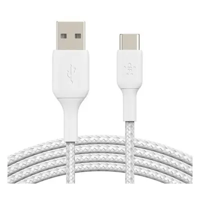 Belkin USB-C kabel, 3m, bílý - odolný