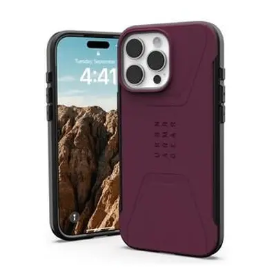 UAG Civilian Magsafe kryt iPhone 16 Pro Max vínový