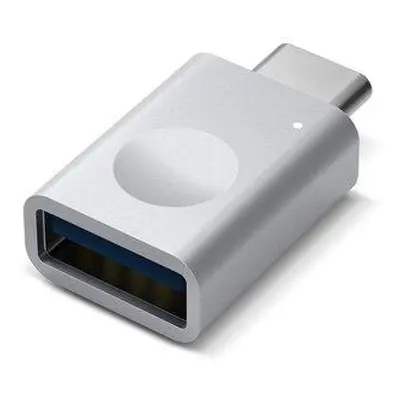 ELAGO Mini USB-C to USB 3.0 Aluminium Adapter with LED - Silver, EADP-LEDUSBC-SL