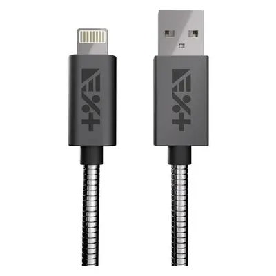 Next One USB-A to Lightning Metallic Cable 1m šedý