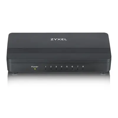 ZyXEL GS-108Sv2 8-port 10/100/1000Gb/ QoS porty/ 802.3az (Green)/ desktop/ plastový kryt, GS-10