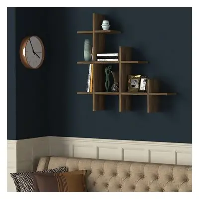 Hanah Home Wall Shelf Juke - Walnut Walnut