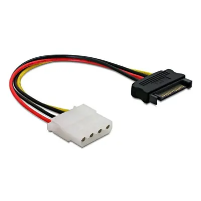 Power Adapter SATA 15-pin samec na Molex samice 4-pin, 12cm