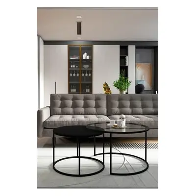 Hanah Home Coffee Table Kyoto - Transparent, Black