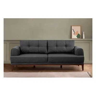 Atelier del Sofa 3-Seat Sofa Vina 3 - Anthracite, Walnut