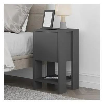 Hanah Home Nightstand Ema - Anthracite, Anthracite Anthracite