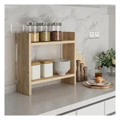 Hanah Home Kitchen Shelf Denver - Atlantic Pine Atlantic Pine