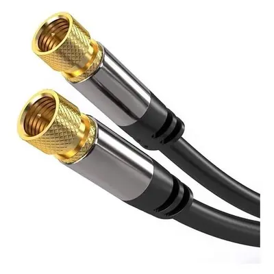 PremiumCord Satelitní antenní HQ kabel F male - F male (135 dB) 4x stíněný 5m