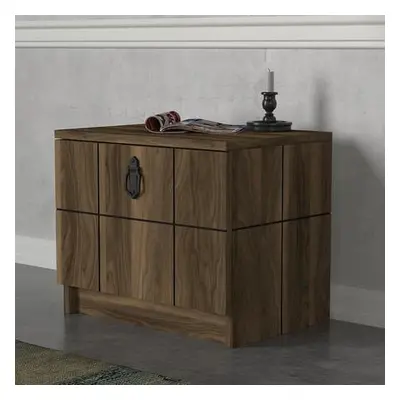 Hanah Home Nightstand Lost - Walnut Walnut