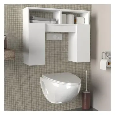 Hanah Home Bathroom Cabinet Geronimo - White White