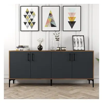 Hanah Home Console Kiev - Walnut, Anthracite