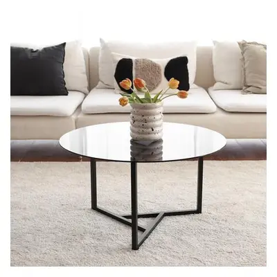 Hanah Home Coffee Table Trio sehpa / füme temperli cam S402F