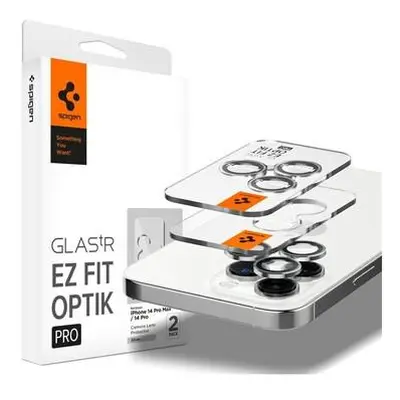 Spigen Glass EZ Fit Optik Pro 2 Pack Silver iPhone 14 Pro/iPhone 14 Pro Max AGL05599