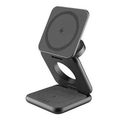 Prodigee Trio Foldable Magnetic 3-in-1 Charging Station - Space Gray