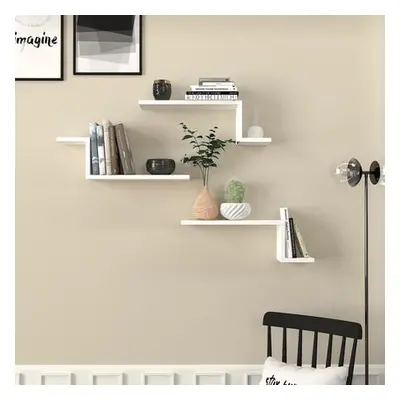 Hanah Home Wall Shelf Lowa - White White