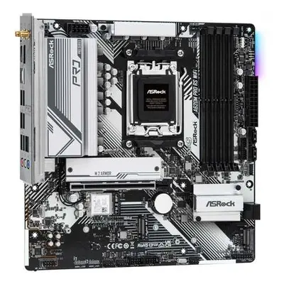 ASRock A620M Pro RS WiFi / AMD A620 / AM5 / 4x DDR5 DIMM / 3x M.2 / HDMI / DP / USB-C / WiFi / m