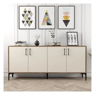 Hanah Home Console Kiev - Walnut, Cream