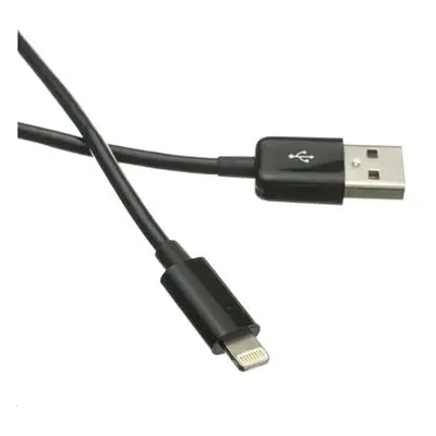 Kabel C-TECH USB 2.0 Lightning (IP5 a vyšší) nabíjecí a synchronizační kabel, 1m, černý