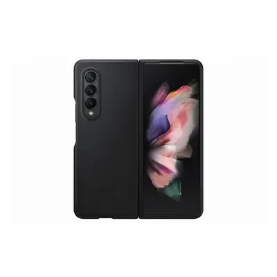 Samsung Kožený zadní kryt Z Fold3 Black