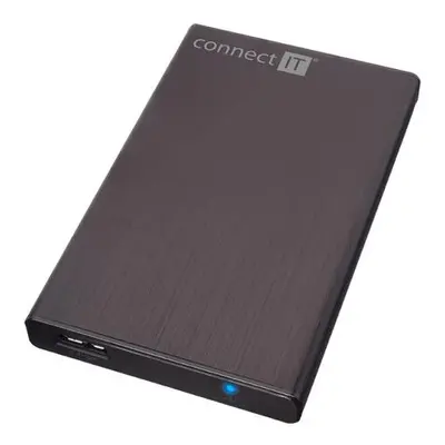 CONNECT IT externí box LITE pro HDD 2,5" SATA, USB 3.0 černý, CI-1044