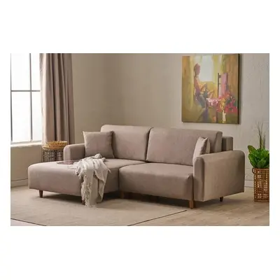 Atelier del Sofa Corner Sofa-Bed Mane Left - Brown Brown