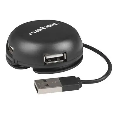 Natec BUMBLEBEE rozbočovač 3x USB 2.0 HUB černý, NHU-1330