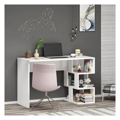 Hanah Home Study Desk Dardanos - White White