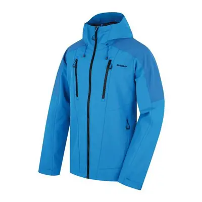 Husky Pánská softshell bunda Sevan M neon blue S