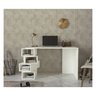 Hanah Home Study Desk Jenga - White White