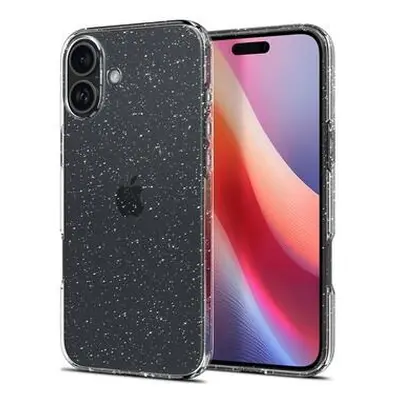 Spigen Liquid Crystal Glitter kryt iPhone 16 Plus crystal quartz