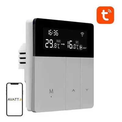 Chytrý termostat pro vytápění kotlů Avatto WT50 3A Wi-Fi Tuya