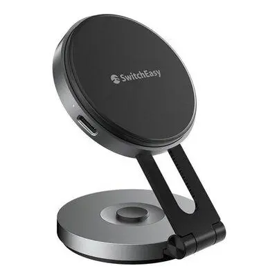 SwitchEasy Orbit Pro Wireless Charging Magnetic Stand Qi2 - Black