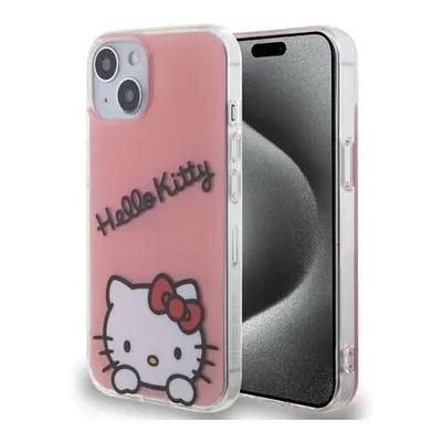 Hello Kitty IML Daydreaming Logo Zadní Kryt pro iPhone 13 Pink