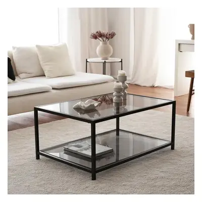 Hanah Home Coffee Table Astro sehpa / füme temperli cam S400F