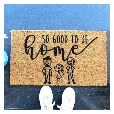 Aberto Design Coco Doormat Good To Be Home BrownBlack