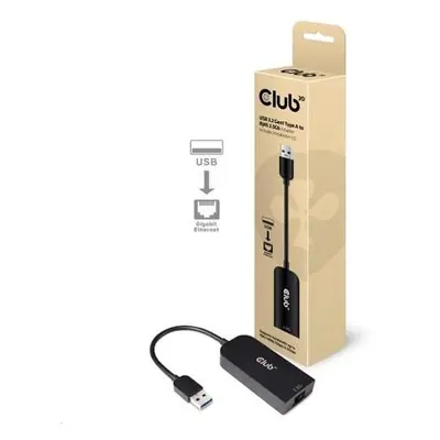 Club3D Adaptér USB 3.2 Gen 1 Typ A na RJ45 2.5Gb, 24cm