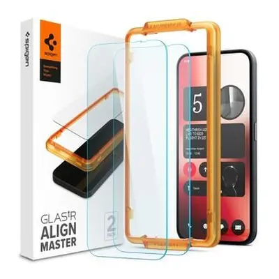 Spigen Glass tR AlignMaster 2 Pack tvrzené sklo Nothing Phone (2a)